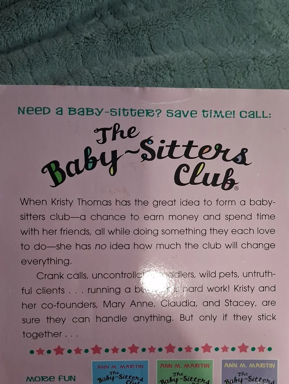 Ann M. Martin The Baby-Sitters Club Book Set - Pink & Mint Covers